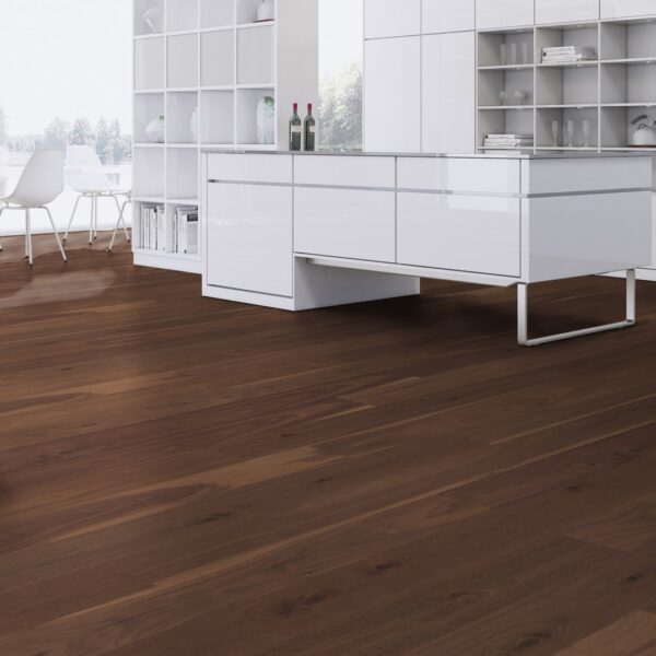Weitzer Diele 2245 Nussbaum gedämpft  lebhaft bunt  gefast ProActive+ 76358 – Bild 3
