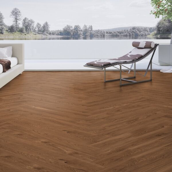 Weitzer Diele 1000 Eiche  Amber lebhaft gebürstet gefast ProVital finish 77642 – Bild 4